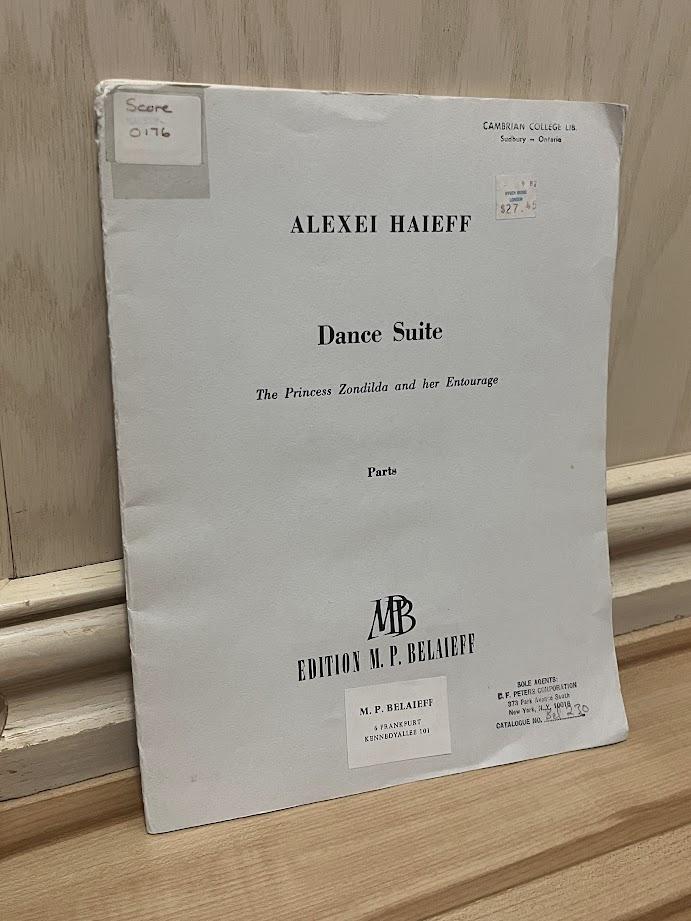 Dance Suite: The Princess Zondilda and her Entourage - Parts by Alexei Haieff