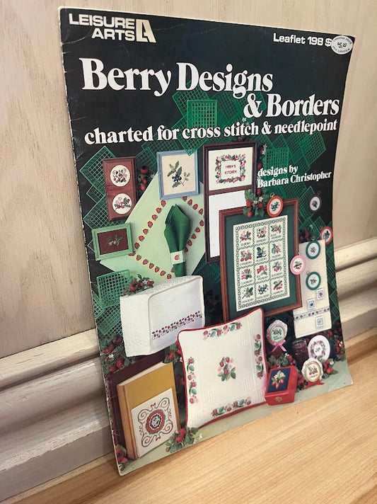 Berry Designs and Borders - Charted for Cross Stitch and Needlepoint (Leaflet 198) by Barbara Christopher