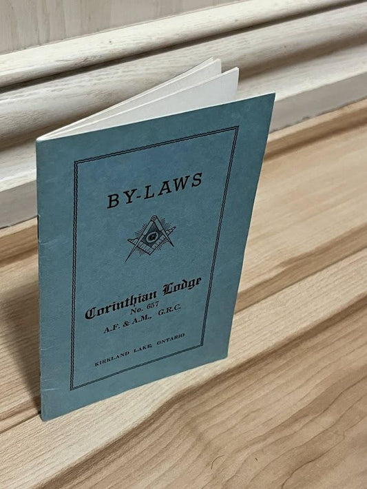 By-Laws Corinthian Lodge No. 657 by W. G. Killins