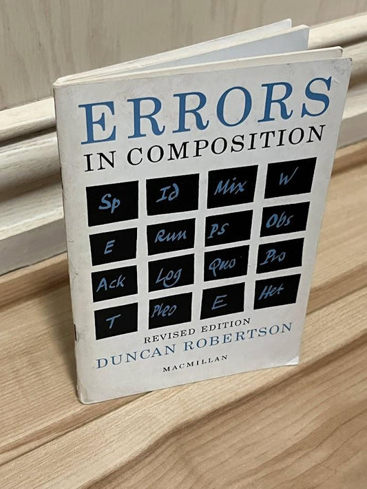 Errors in Compostion: Revised Edition by Duncan Robertson