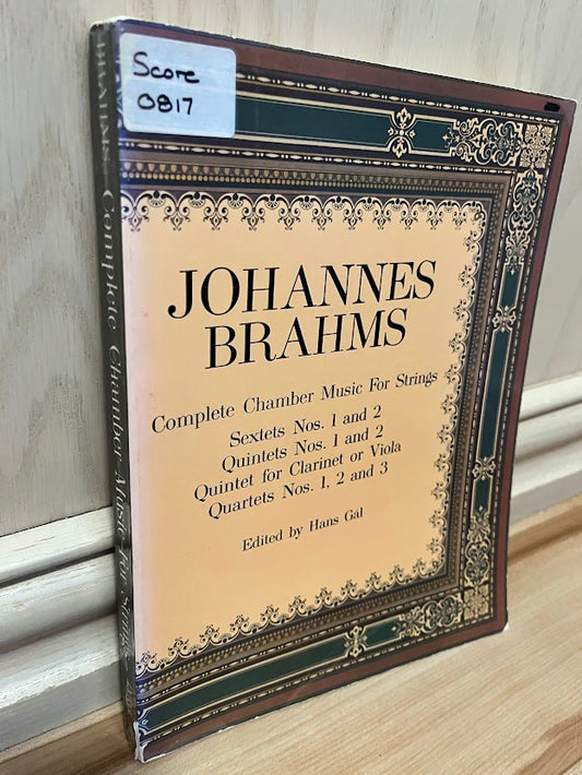 Johannes Brahms: Complete Chamber Music for Strings and Clarinet Quintet by Hans Gal