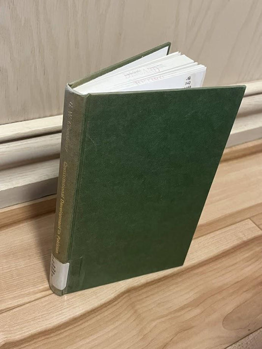 Constitutional Development in Pakistan by G. W. Choudhury